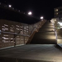 Trappa med stålstomme och corténplåt