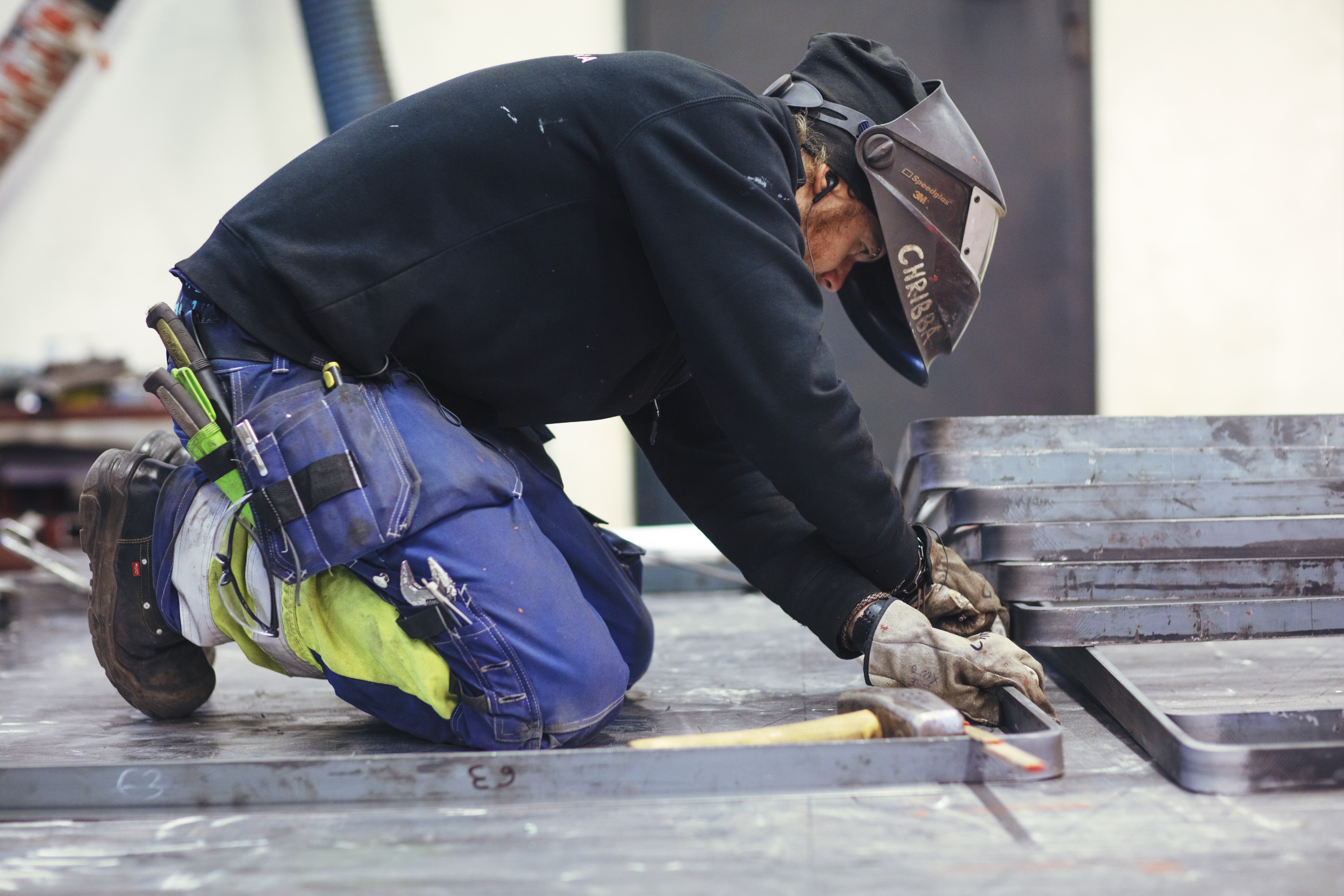 Byggarbetare på Smidesbyggarna